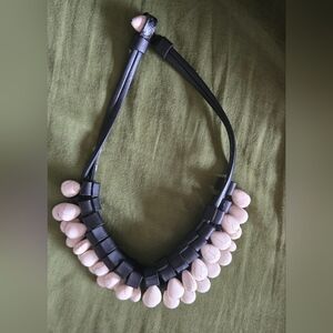 Elegant Black and Cream Necklace